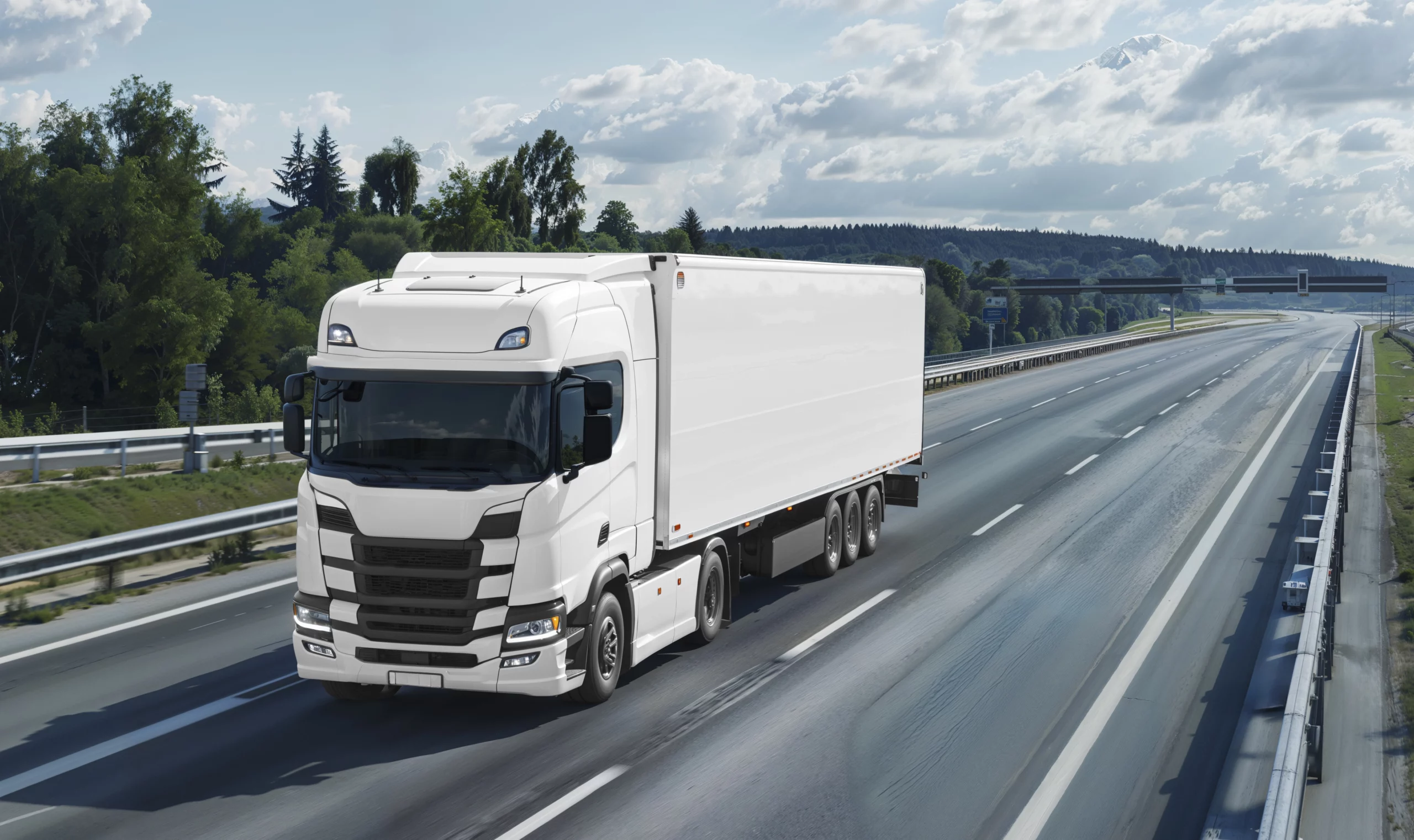 caminhão em rota e a importância da escolta de carga